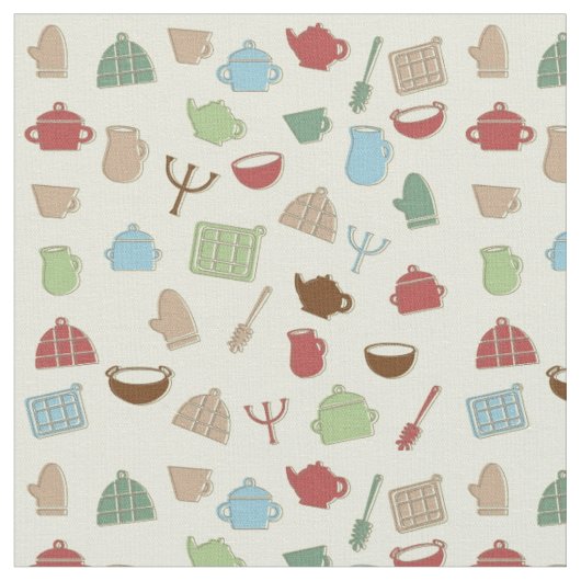 Tissu Motif de cuisine (Fermer)