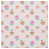 Tissu Motif de cupcake (Échantillon)