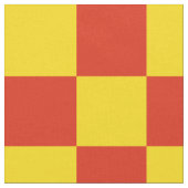 Tissu Motif de damier rouge et jaune (Fermer)