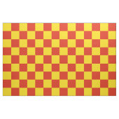 Tissu Motif de damier rouge et jaune (Fat Quarter)