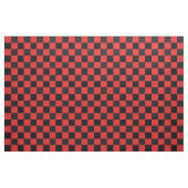 Tissu Motif de damier rouge et noir (Yard)