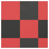 Tissu Motif de damier rouge et noir (Fermer)