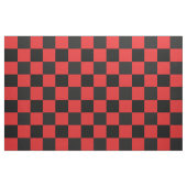 Tissu Motif de damier rouge et noir (Fat Quarter)