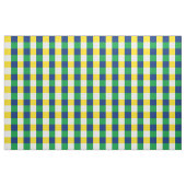 Tissu Motif de damier vert, bleu, jaune et blanc (Yard)