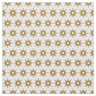 Tissu Motif de démarrage vintage géométrique Gold