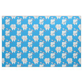 Tissu Motif de dents de brossage mignon (Fat Quarter)
