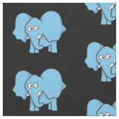 Tissu Motif de dessin Blue Elephant (Fermer)