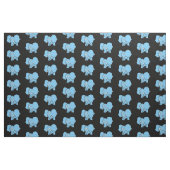Tissu Motif de dessin Blue Elephant (Fat Quarter)