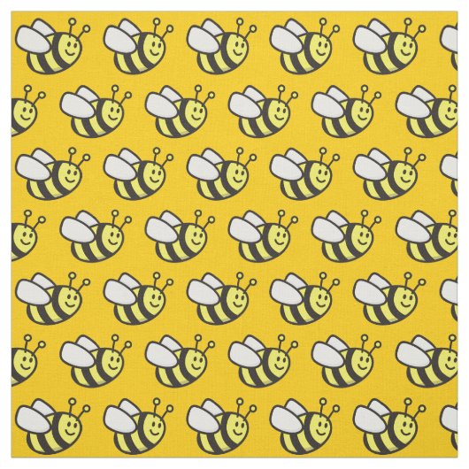 Tissu Motif de dessin d'abeille (Échantillon)