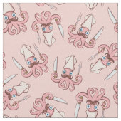 Tissu Motif de dessin de chef calmar (Fermer)