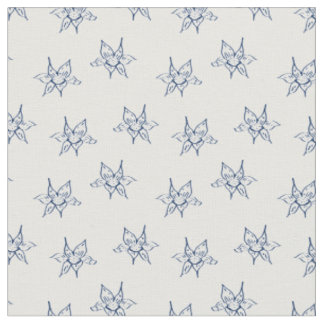 Tissu Motif de dessin de fleur de lys