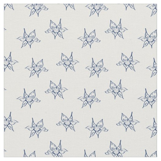 Tissu Motif de dessin de fleur de lys (Fermer)