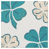 Tissu Motif de dessin moderne Shamrock de trèfle vert (Fermer)
