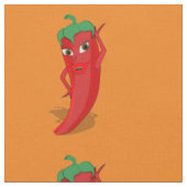 Tissu Motif de dessin Red Hot Pepper Diva (Fermer)