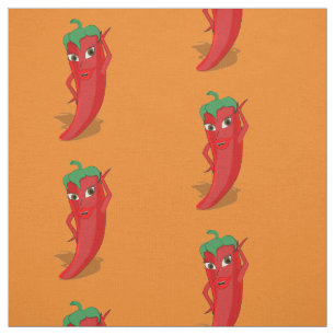 Tissu Motif de dessin Red Hot Pepper Diva