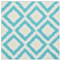 Motif de diamants d'Ikat de jaune d'Aqua de large