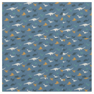 Tissu Motif de dinosaure spatiale