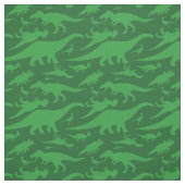 Tissu Motif de dinosaure vert (Échantillon)