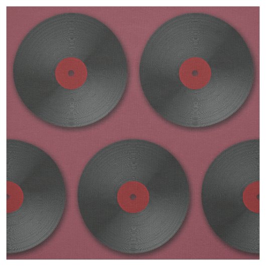Tissu Motif de disques de LP (Échantillon)