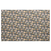 Tissu Motif de divers coquillages (Fat Quarter)