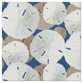 Tissu Motif de dollars de sable Tan Bleu Marine (Fermer)