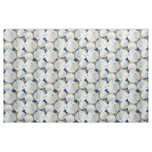 Tissu Motif de dollars de sable Tan Bleu Marine (Fat Quarter)