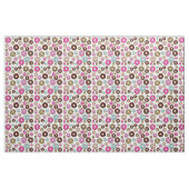 Tissu Motif De Donuts, Donuts Colorés, Saupoudrages (Yard)