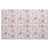 Tissu Motif De Donuts, Donuts Roses, Donuts Blancs (Fat Quarter)