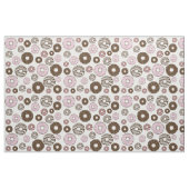 Tissu Motif De Donuts, Donuts Roses, Donuts Brown (Fat Quarter)