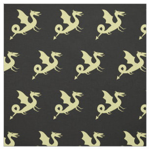 Tissu Motif de dragon médiéval cool