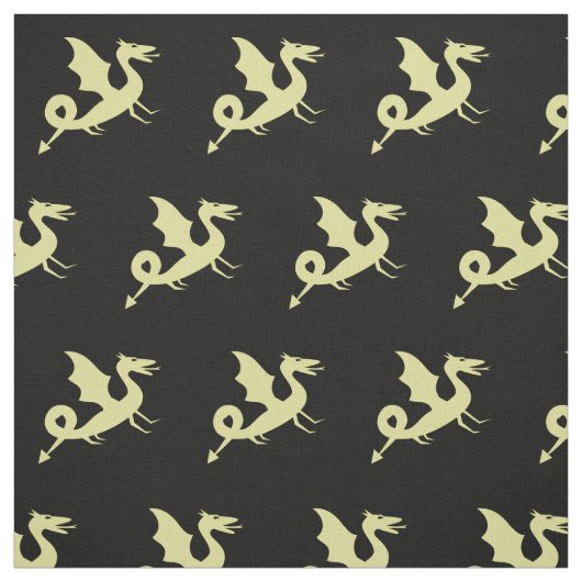 Tissu Motif de dragon médiéval cool (Échantillon)
