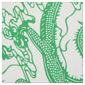 Tissu Motif de dragon vert (Échantillon)