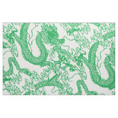 Tissu Motif de dragon vert (Fat Quarter)