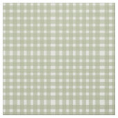 Tissu Motif de En vichy blanc Sage Green (Échantillon)