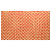 Tissu Motif de fan d'art déco - mandarine (Yard)