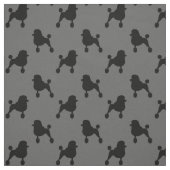 Tissu Motif de fantaisie de chiens de caniche standard (Échantillon)