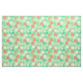 Tissu Motif de feuillage vert et orange (Fat Quarter)