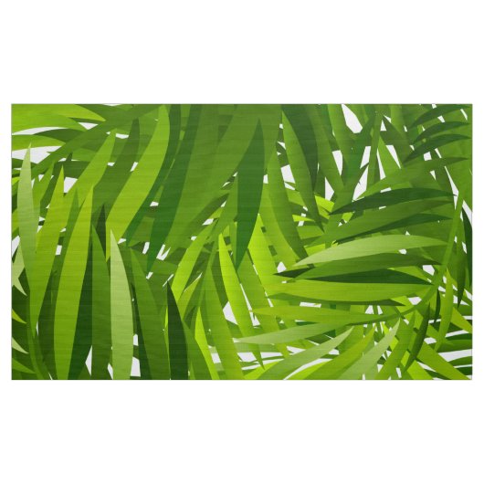 Tissu Motif de feuilles vertes (Yard)