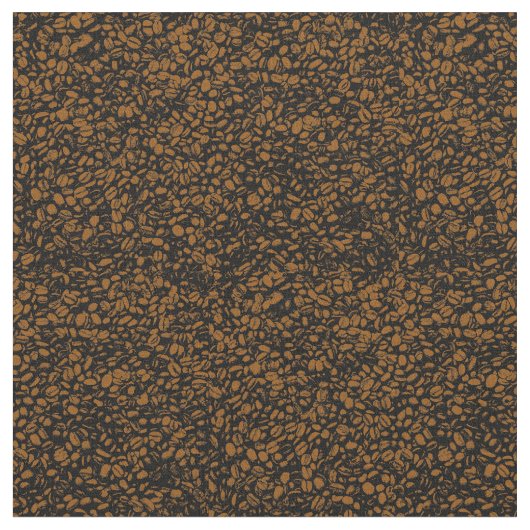 Tissu Motif de fèves de café (Fermer)