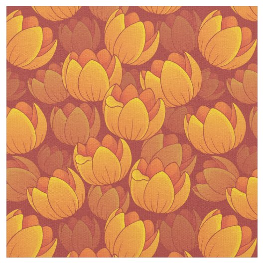 Tissu Motif de fleur d'or (Fermer)