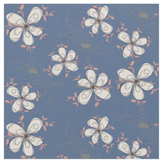 Tissu motif de fleurs (Fermer)
