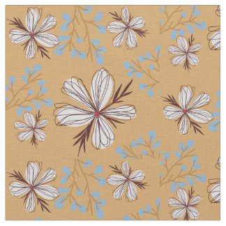 Tissu motif de fleurs
