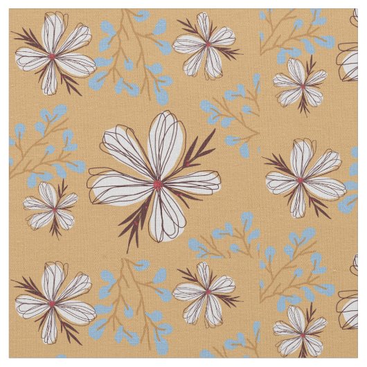 Tissu motif de fleurs (Fermer)