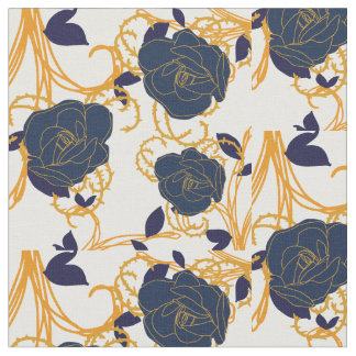 Tissu motif de fleurs