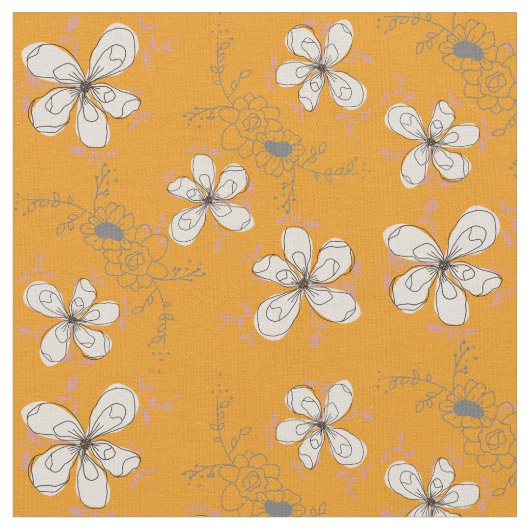Tissu motif de fleurs (Fermer)