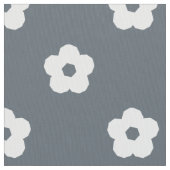 Tissu Motif de fleurs blanches (fermé)