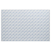Tissu Motif de fleurs bleues (Yard)