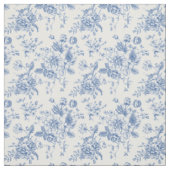 Tissu Motif de fleurs bleues (Échantillon)