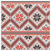 Tissu Motif de fleurs bulgare (Fermer)