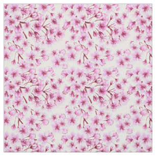 Tissu Motif de fleurs de cerisiers